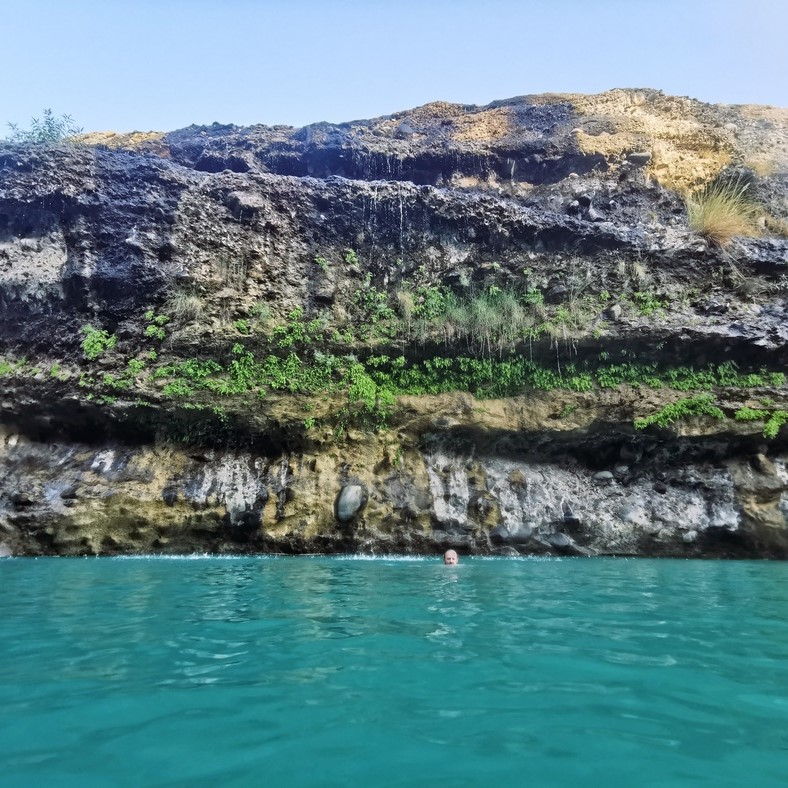 Schwimmen im Wadi-Pool im Oman