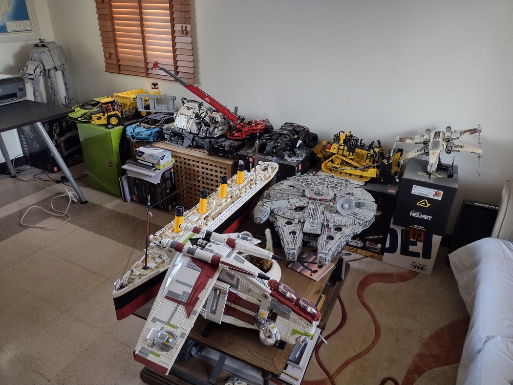 Lego-Sammlung bei couchsurfing-host