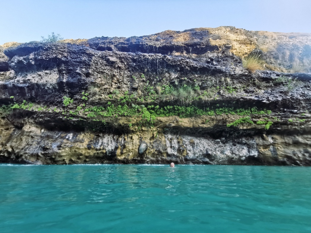 Baden im Wadi Al Hoqain