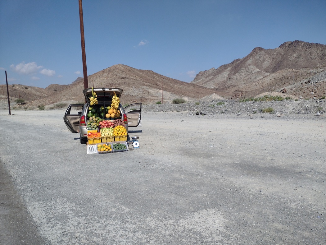 Obstverkauf am Straßenrand