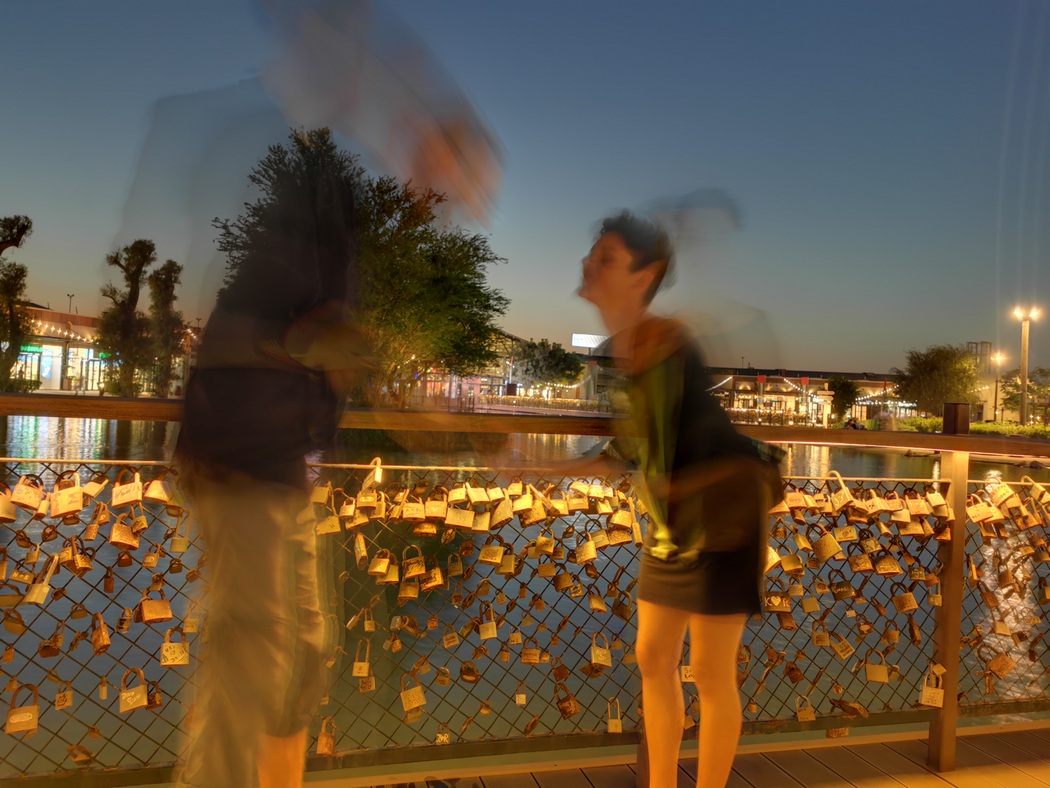 Brücke mit Liebesschlössern