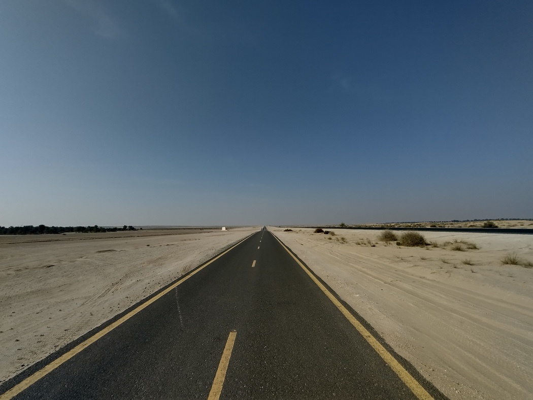 Radweg durch die Wüste