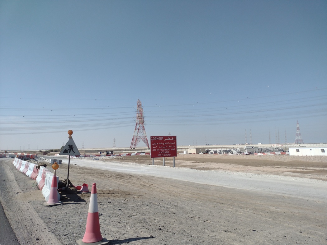 Baustelle am Highway