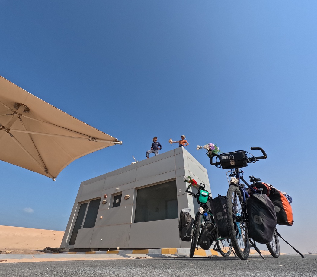 Verlassener Wachposten in der Wüste