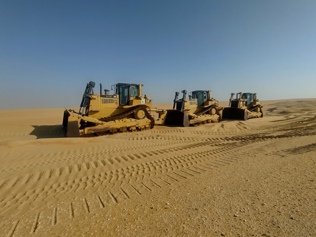 Bagger in der Wüste