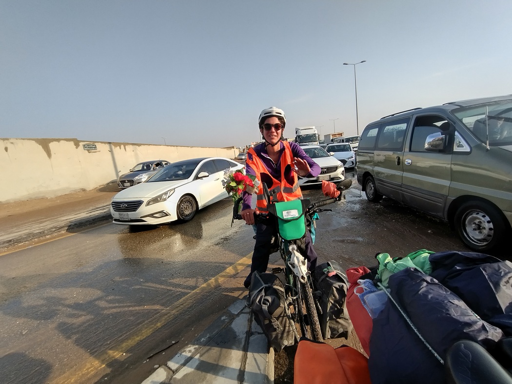 Volle Kreuzung in Riad