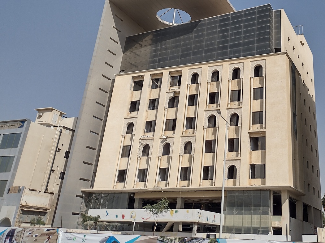 Leerstehende Gebäude in der Innenstadt von Riad