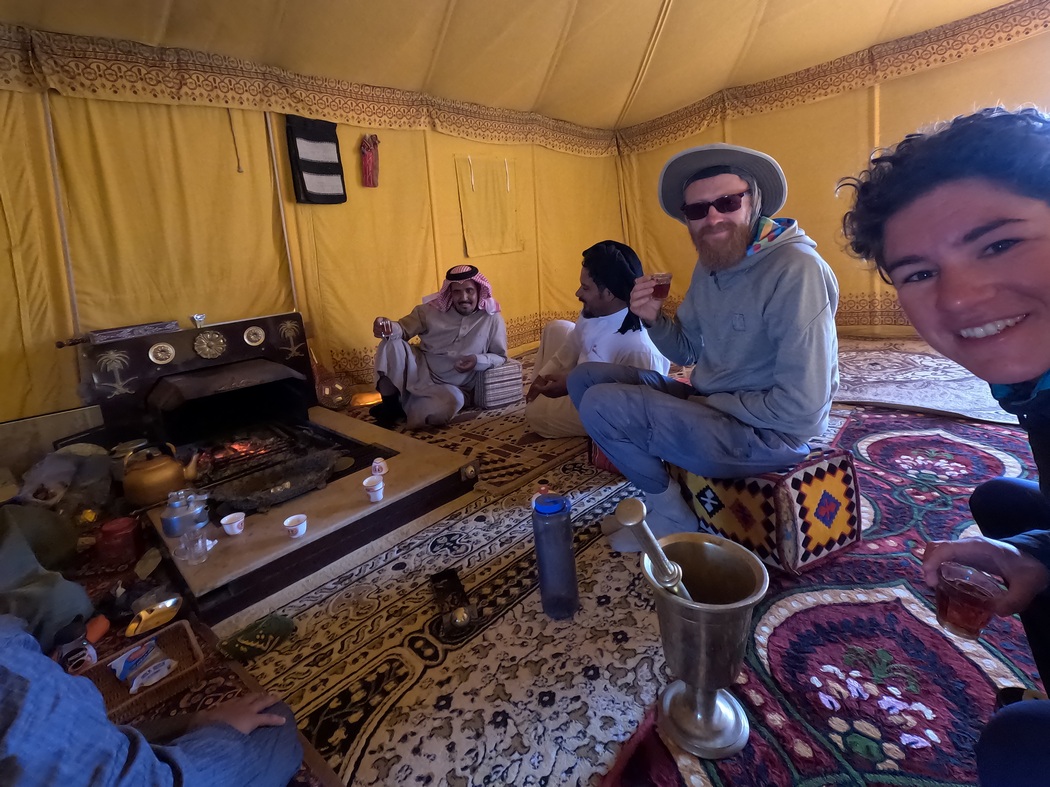 In einem Nomaden-Zelt