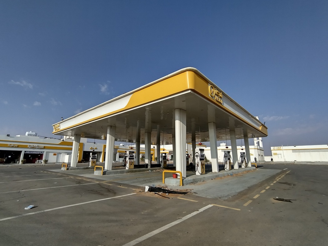 Verlassene Tankstelle