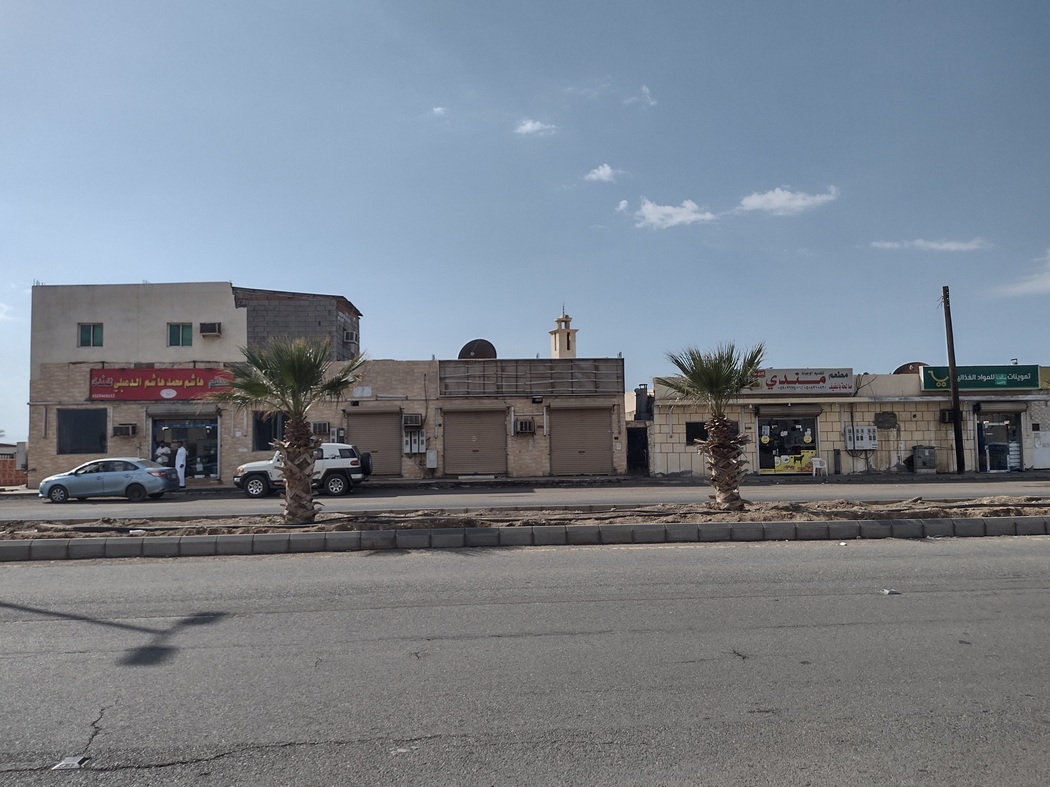 Läden an einer Straße