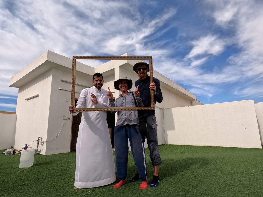 Selfie mit Bilderahmen