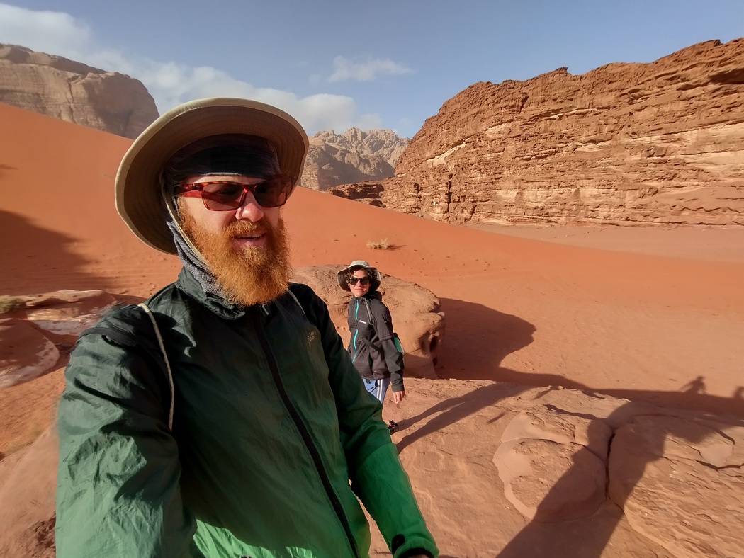 Selfie im Wadi Rum