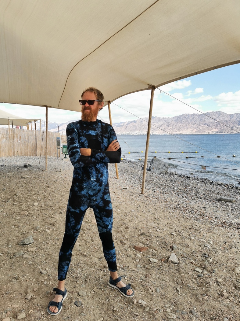 Tilmann im Neopren-Anzug