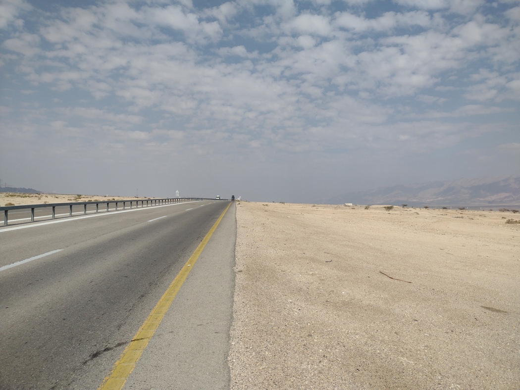 Highway in der Wüste